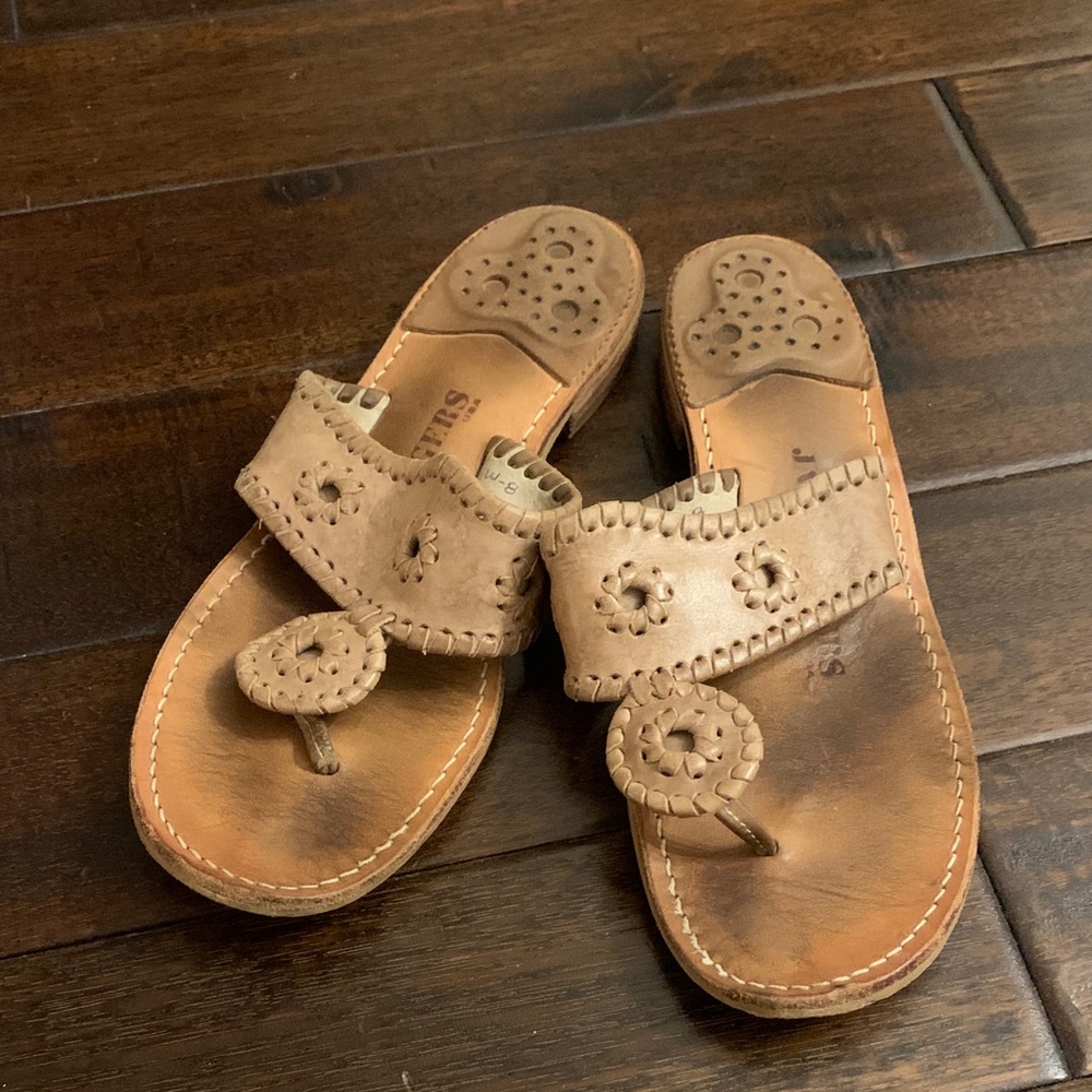 Jack Rogers Tan Leather Sandals